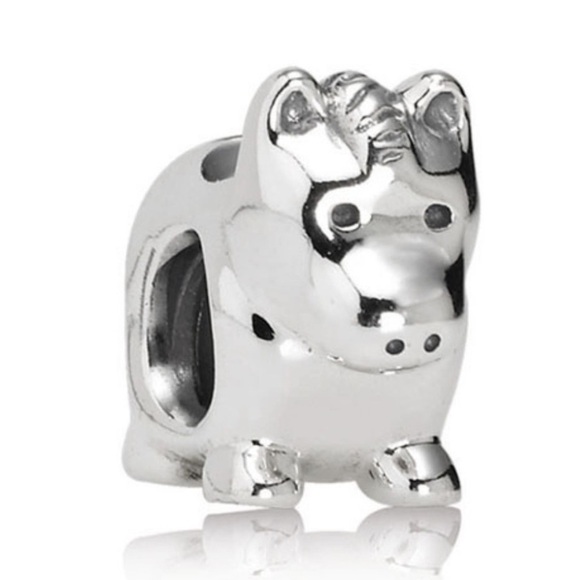 Pandora Sterling Silver Pony Horse Farm Animal Retired Bead Charm - Picture 1 of 7